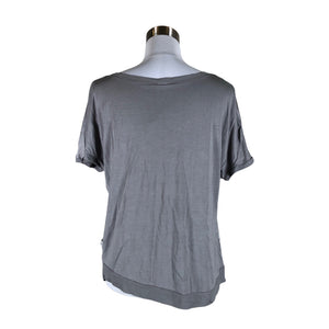 Unisex Saint Tropez - Lühikeste käistega pluus, suurus 36 - Hall (2)