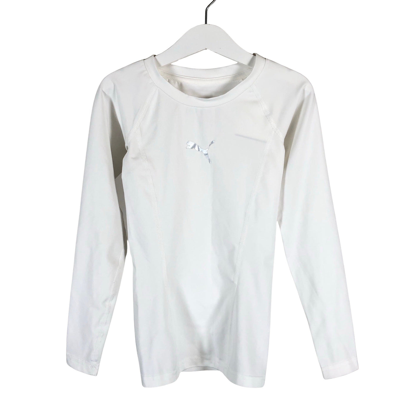 Unisex Puma - Spordisärk, pikad käised, suurus 122 - 128 - Looduslik valge (1)