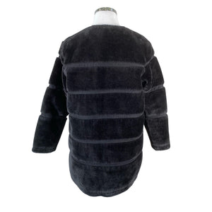 Unisex Soyaconcept - Kunstkarusnahast mantel, suurus 42 - Must (2)
