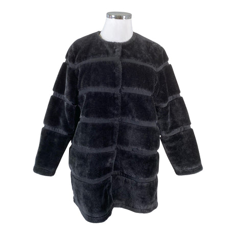 Unisex Soyaconcept - Kunstkarusnahast mantel, suurus 42 - Must ()