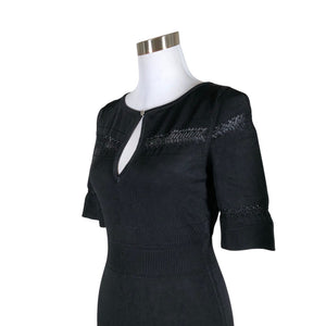 Unisex Karen Millen - Kootud kleit, suurus 40 - Must (3)