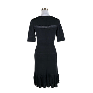 Unisex Karen Millen - Kootud kleit, suurus 40 - Must (2)