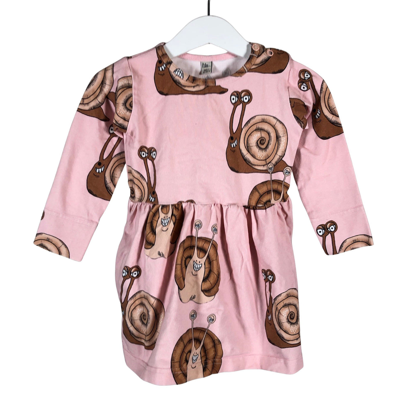 Unisex Blaa - Trikotaažist kleit, suurus 86 - 92 - Heleroosa (1)