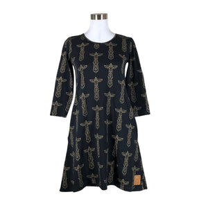 Unisex Yo Zen - Trikotaažist kleit, suurus 38 - Must (1)