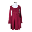 Unisex Twinset - Trikotaažist kleit, suurus 38 - Veinipunane ()