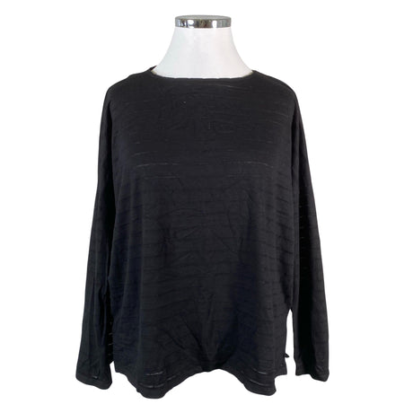 Unisex Nanso - Trikotaažist pluus, suurus 44 - Must ()