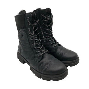 Unisex Rieker - Nööridega saapad, suurus 38 - Must (2)