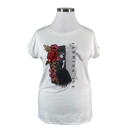Unisex Oltre - T-särk, suurus 42 - Valge ()