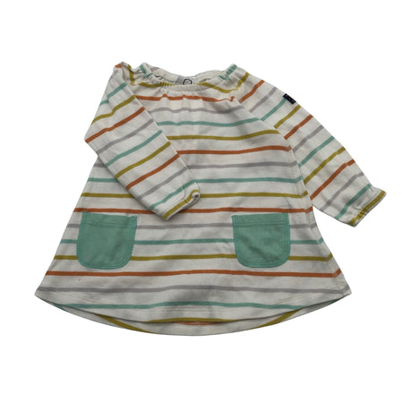Unisex Polarn O. Pyret - Trikotaažist kleit, suurus 56 - 62 - Valge ()