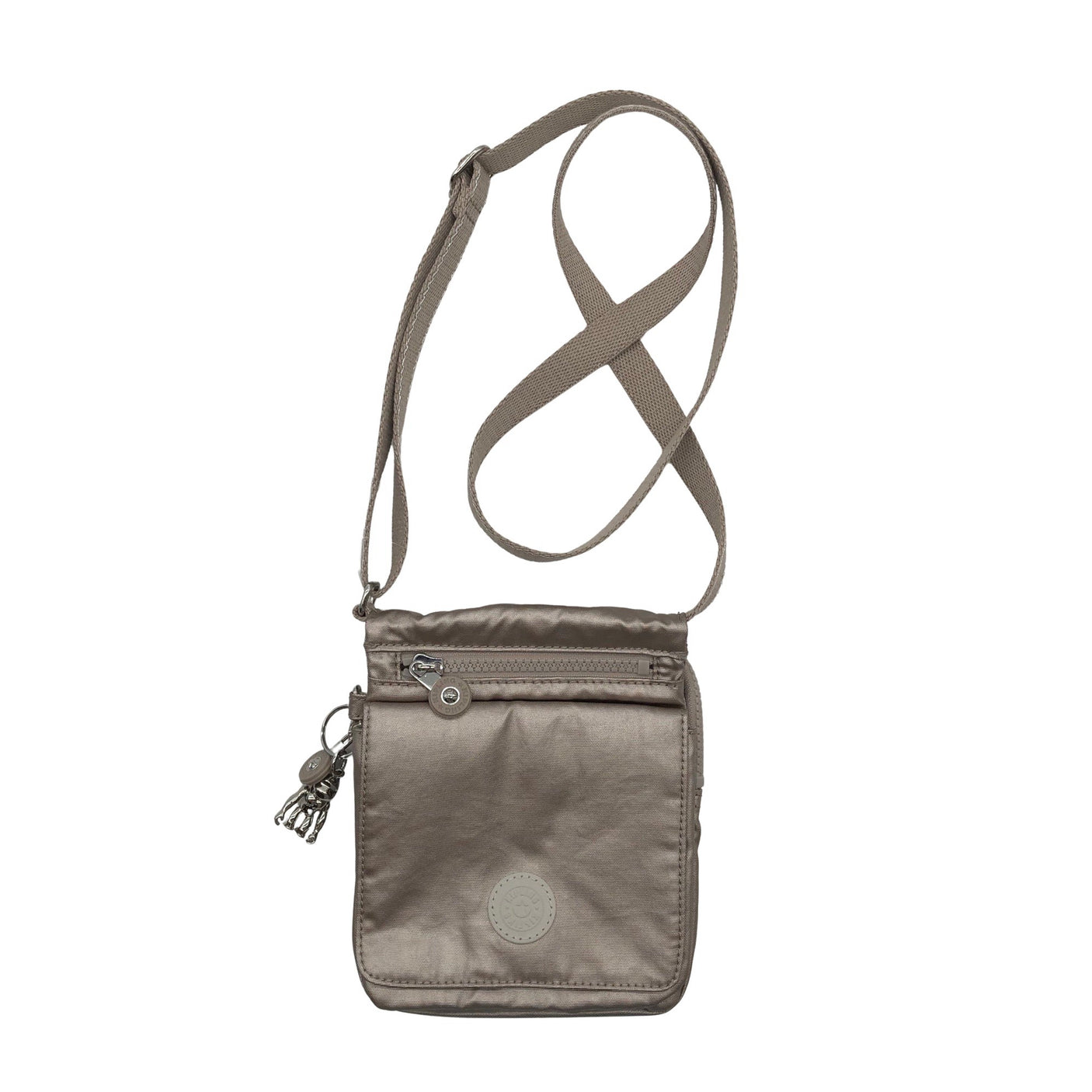 Unisex Kipling - Õlakott, suurus Mini - Hõbe (1)