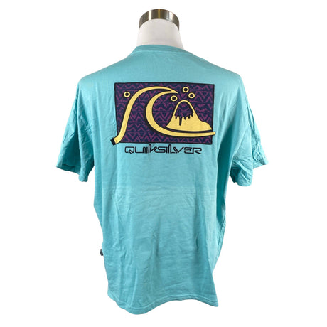 Unisex Quiksilver - T-särk, suurus L - Türkiis (2)