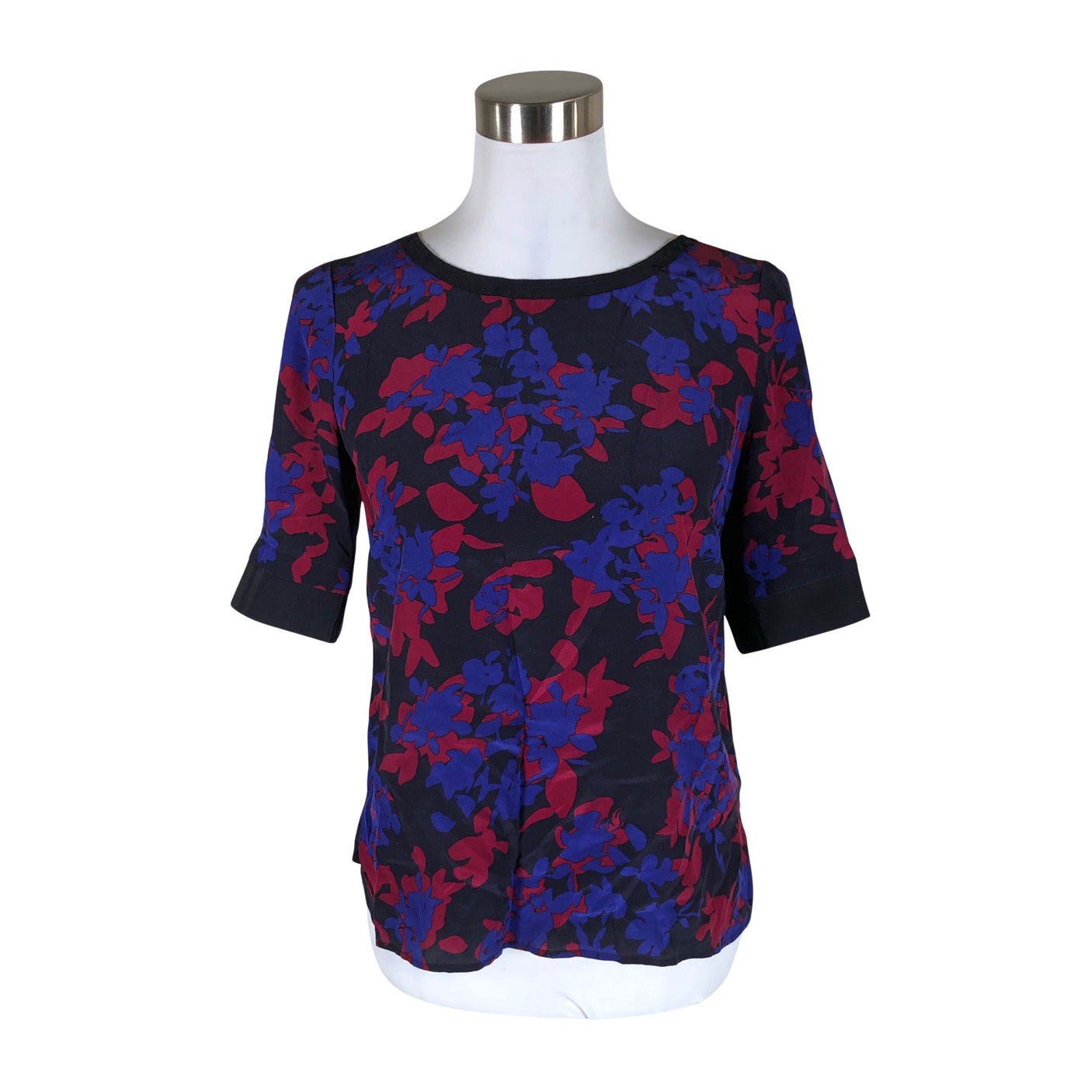 Unisex L.K.Bennett - Lühikeste käistega pluus, suurus 36 - Must (1)