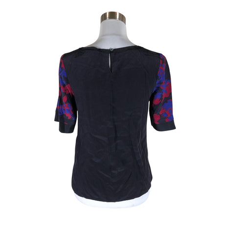 Unisex L.K.Bennett - Lühikeste käistega pluus, suurus 36 - Must (2)