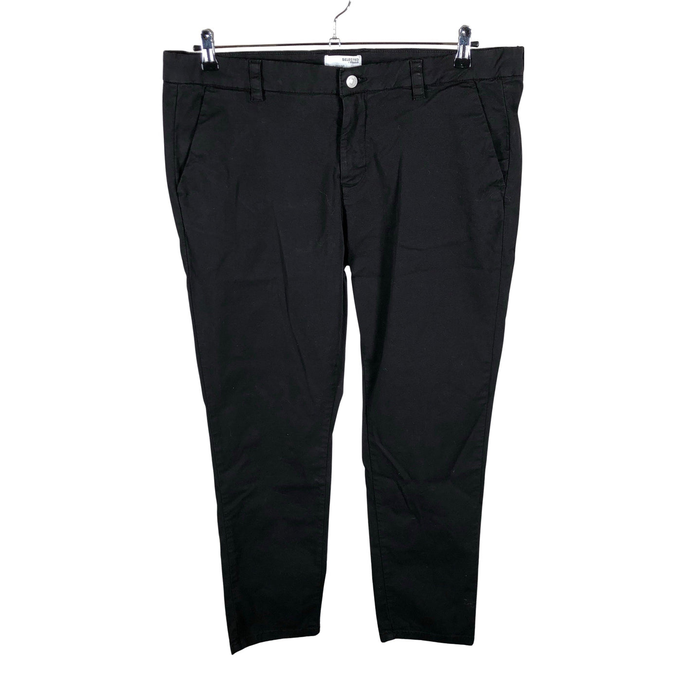 Unisex Selected - Mittevenivad püksid, suurus 46 - Must (1)