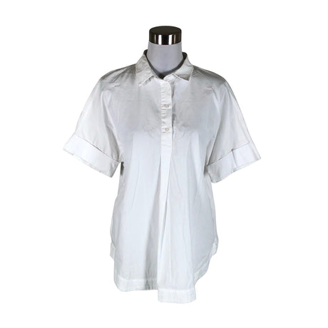 Unisex Ouì - Lühikeste käistega pluus, suurus 36 - Valge ()