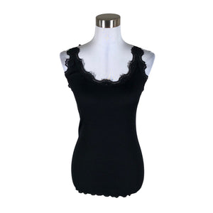 Unisex Rosemunde - Trikotaažist topp, suurus 40 - Must (1)