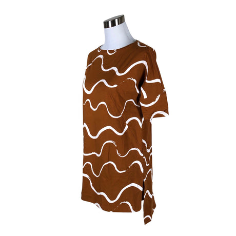 Unisex NOSH - Trikotaažist tuunika, suurus 34 - Pruun (2)