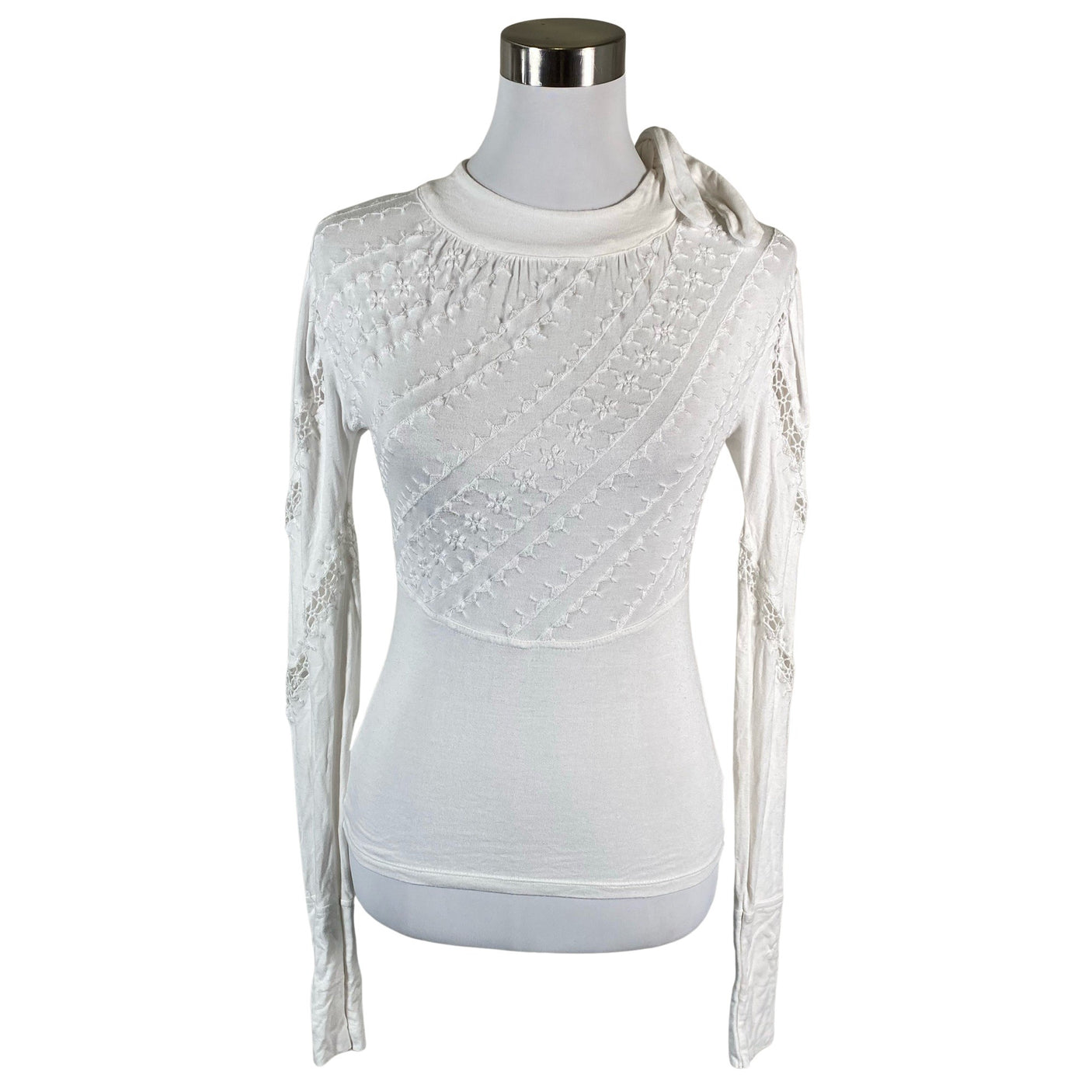 Unisex Free People - Trikotaažist pluus, suurus 36 - Looduslik valge (1)