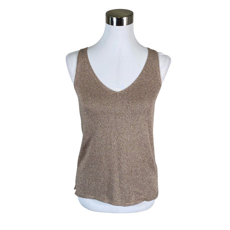 Unisex Massimo Dutti - Trikotaažist topp, suurus 34 - Kuld ()