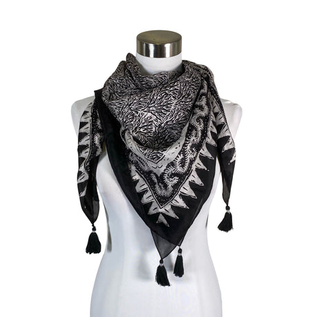 Unisex A+more - Õhuke sall, suurus Maxi - Must ()