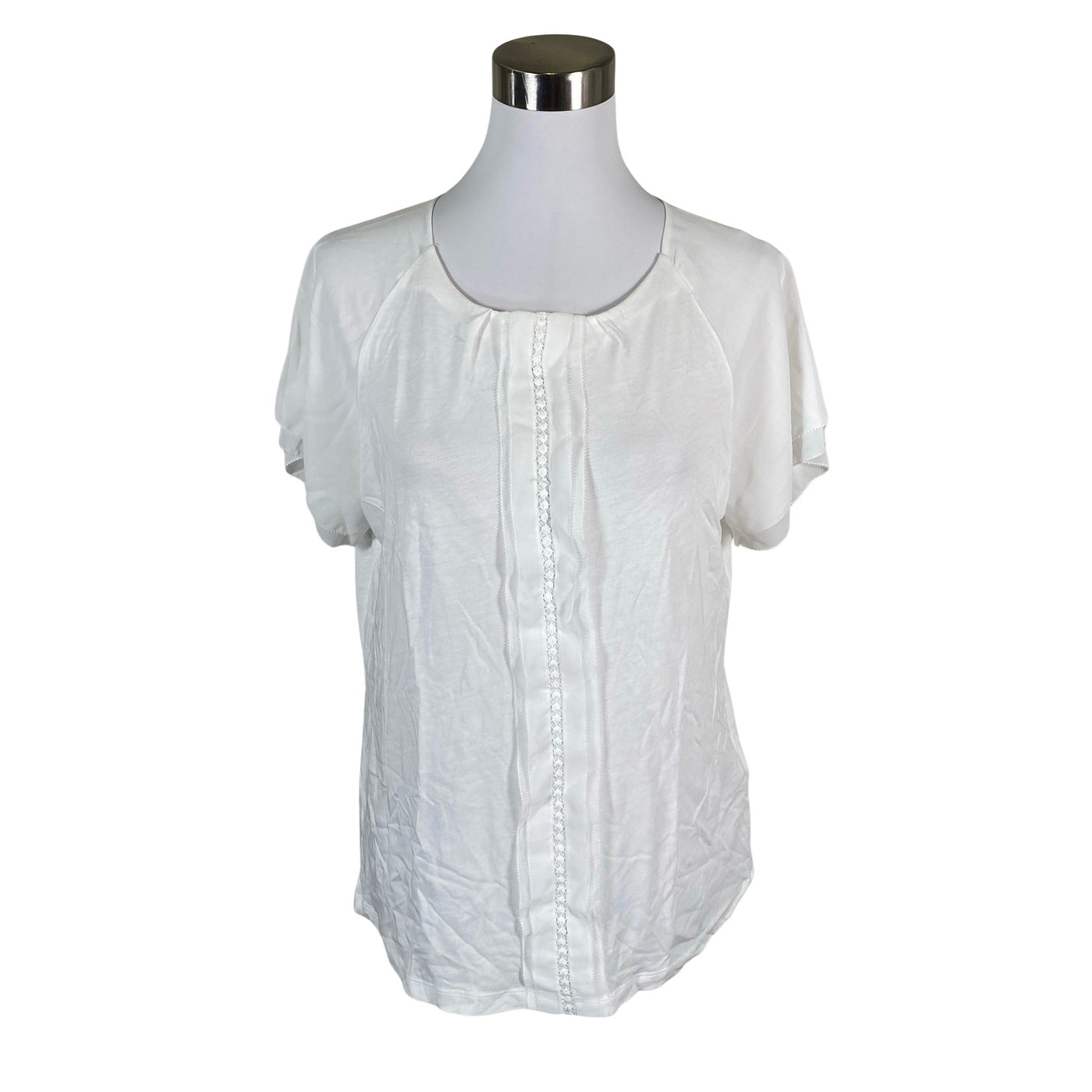Unisex Gerry Weber - Lühikeste käistega pluus, suurus 40 - Valge (1)