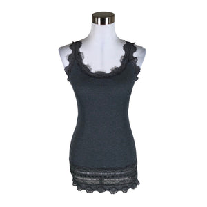 Unisex Rosemunde - Trikotaažist topp, suurus 38 - Hall (1)