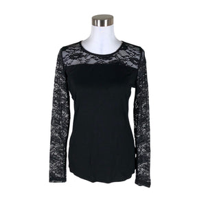 Unisex Kaffe - Trikotaažist pluus, suurus 38 - Must (1)