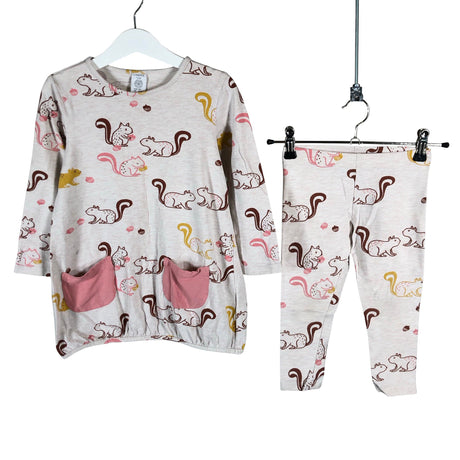 Unisex Lindex - Trikotaažist tuunika, suurus 104 - 110 - Beige ()