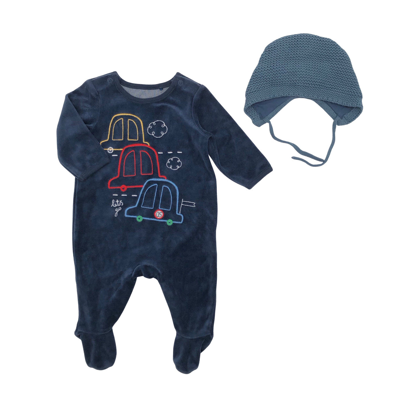 Unisex Mothercare - Pükskostüüm, suurus 56 - 62 - Sinine (1)