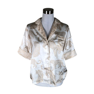 Unisex River Island - Lühikeste käistega pluus, suurus 36 - Beige (1)