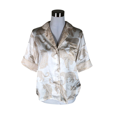 Unisex River Island - Lühikeste käistega pluus, suurus 36 - Beige ()