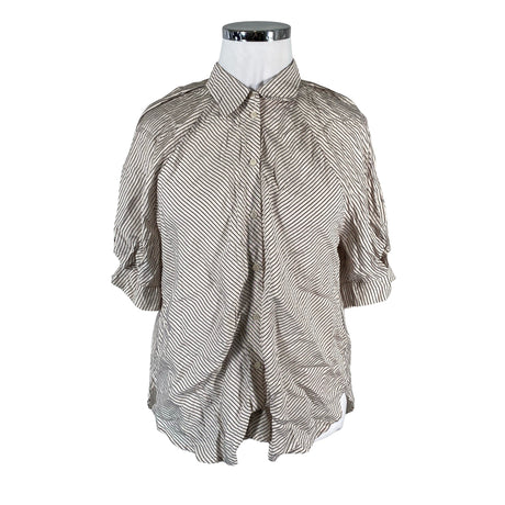 Unisex Lindex - Lühikeste käistega pluus, suurus 44 - Beige ()