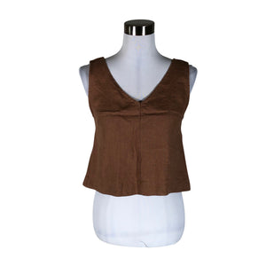 Unisex Wavy Linen - Topp, suurus 34 - Pruun (1)