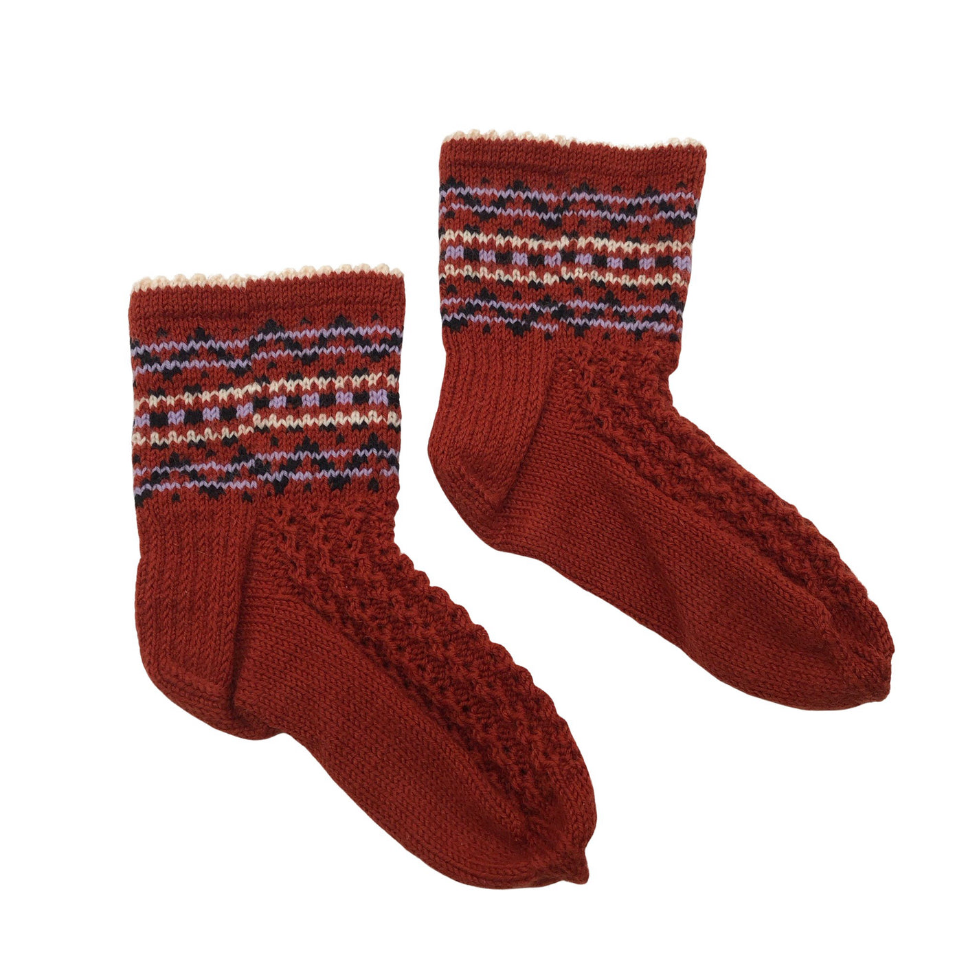 Unisex Handmade - Villased sokid, suurus 39 - Punane (1)