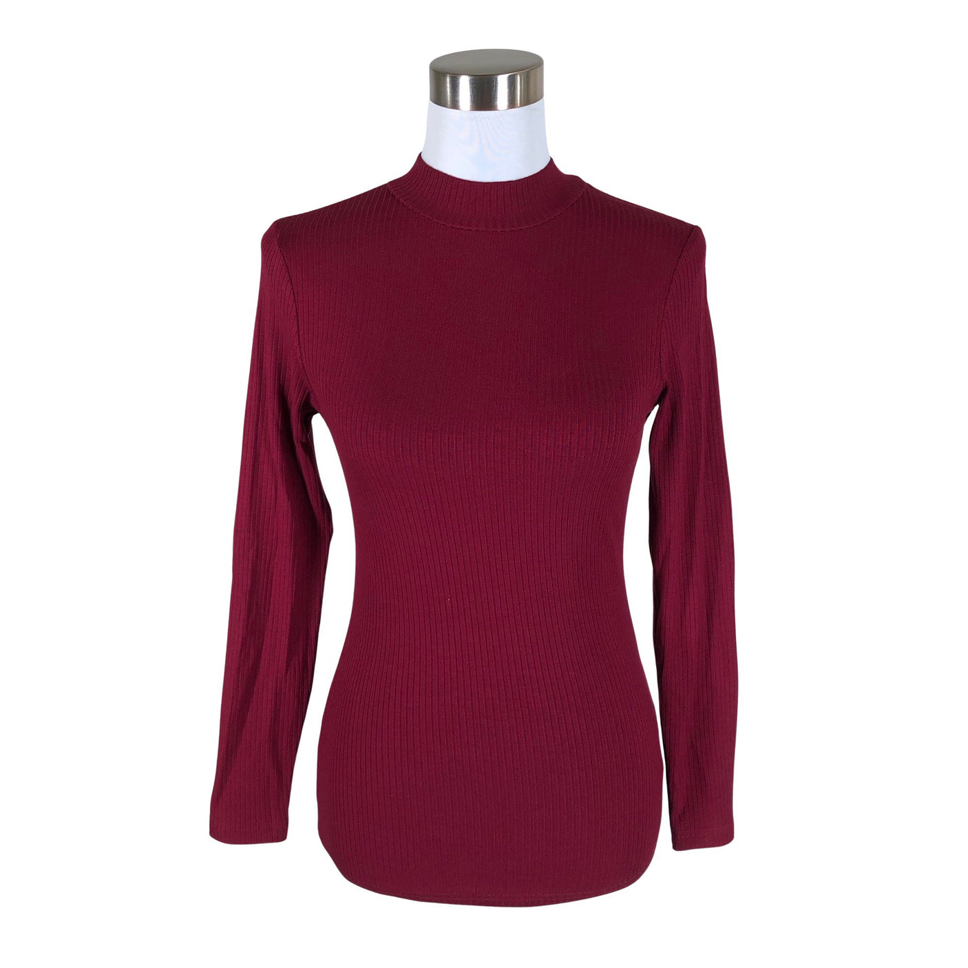 Unisex NOSH - Trikotaažist pluus, suurus 36 - Veinipunane (1)
