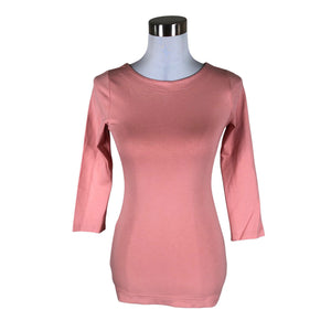 Unisex NOSH - Trikotaažist pluus, suurus 34 - Heleroosa (1)