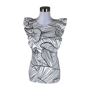 Unisex NOSH - Trikotaažist topp, suurus 34 - Valge (1)