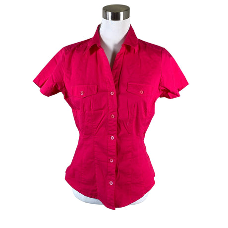Unisex O.I.S - Lühikeste käistega pluus, suurus 40 - Roosa ()