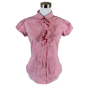 Unisex Your Face - Lühikeste käistega pluus, suurus 40 - Roosa (1)