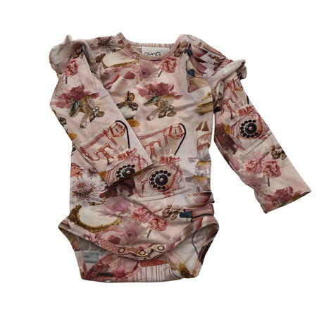 Unisex Gugguu - Bodi, suurus 74 - 80 - Heleroosa ()