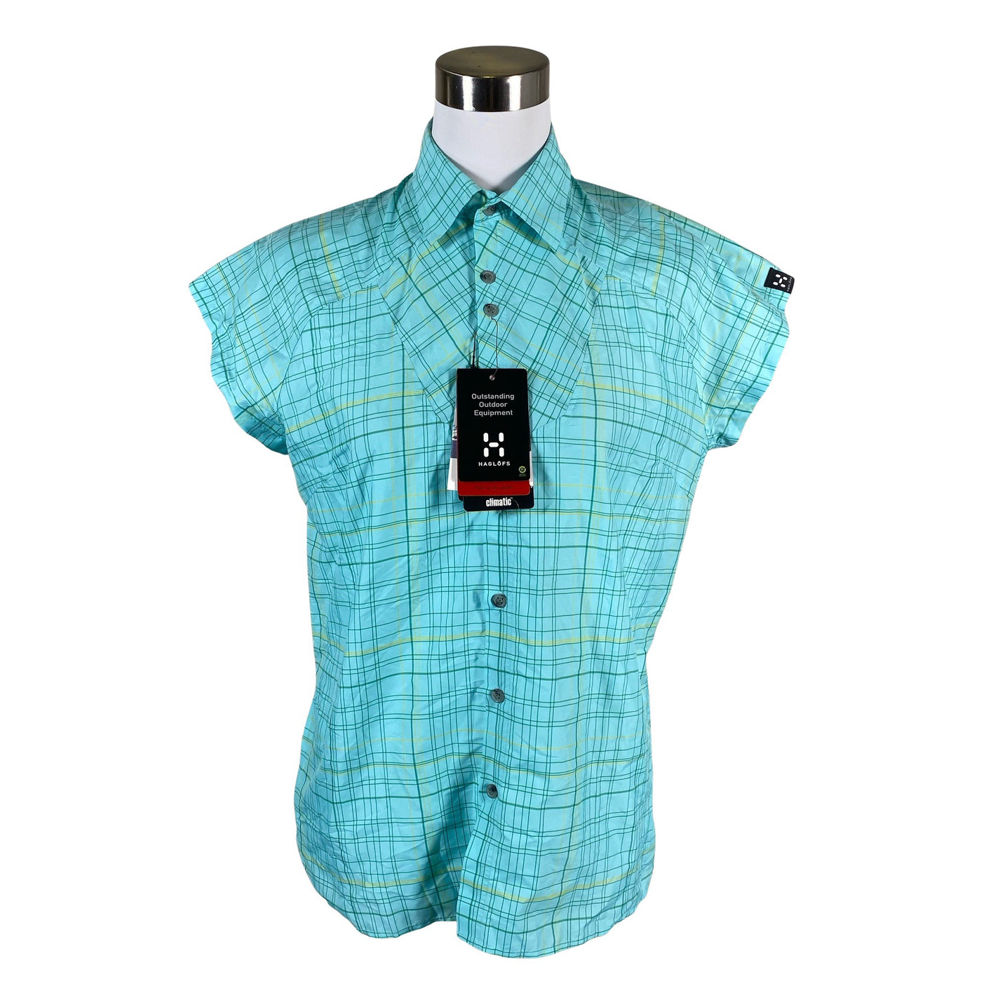Unisex Haglöfs - Lühikeste käistega pluus, suurus 40 - Türkiis (1)