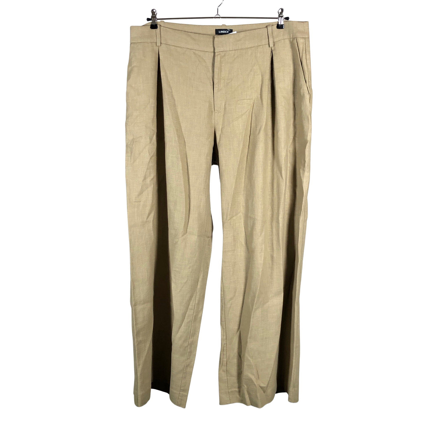 Unisex Lindex - Mittevenivad püksid, suurus 48 - Beige (1)