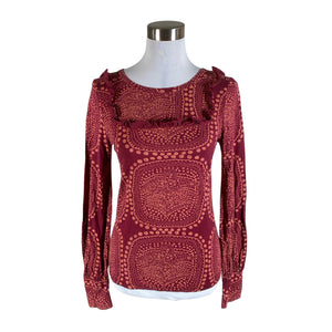 Unisex Nanso - Trikotaažist pluus, suurus 40 - Veinipunane (1)