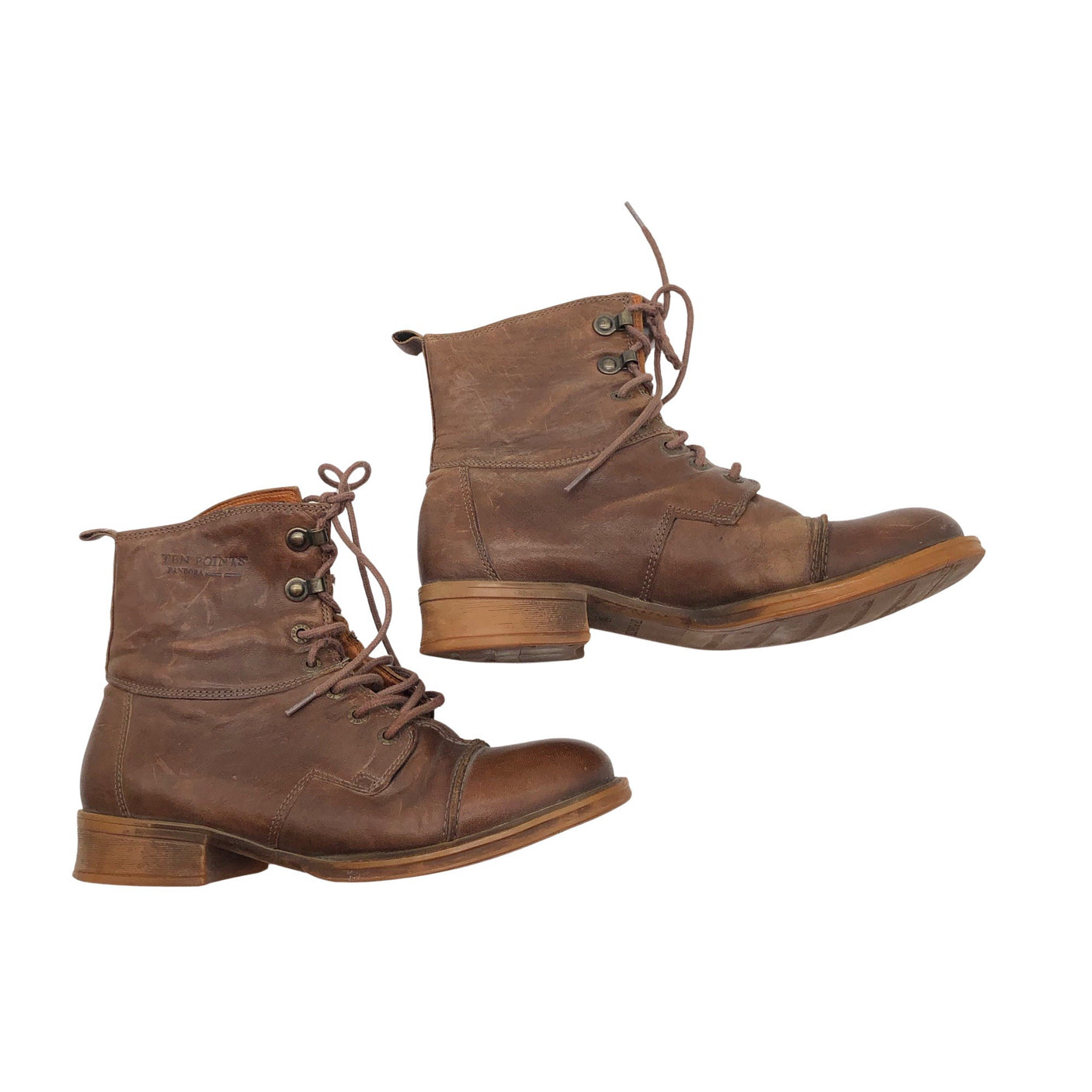 Unisex Ten Points - Poolsaapad, suurus 38 - Pruun (1)