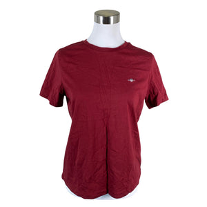 Unisex Gant - T-särk, suurus 40 - Veinipunane (1)