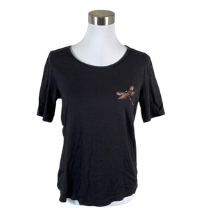 Unisex s.Oliver - T-särk, suurus 36 - Must (1)
