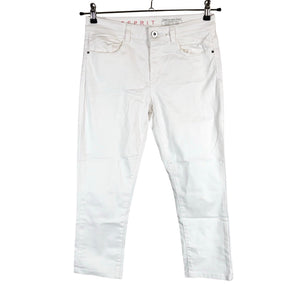 Unisex Esprit - Mittevenivad poolpikad püksid, suurus 36 - Valge (1)
