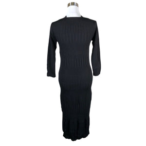Unisex Andiata - Kootud kleit, suurus 40 - Must (2)