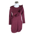 Unisex NOSH - Dressikangast kleit, suurus 32 - Veinipunane ()