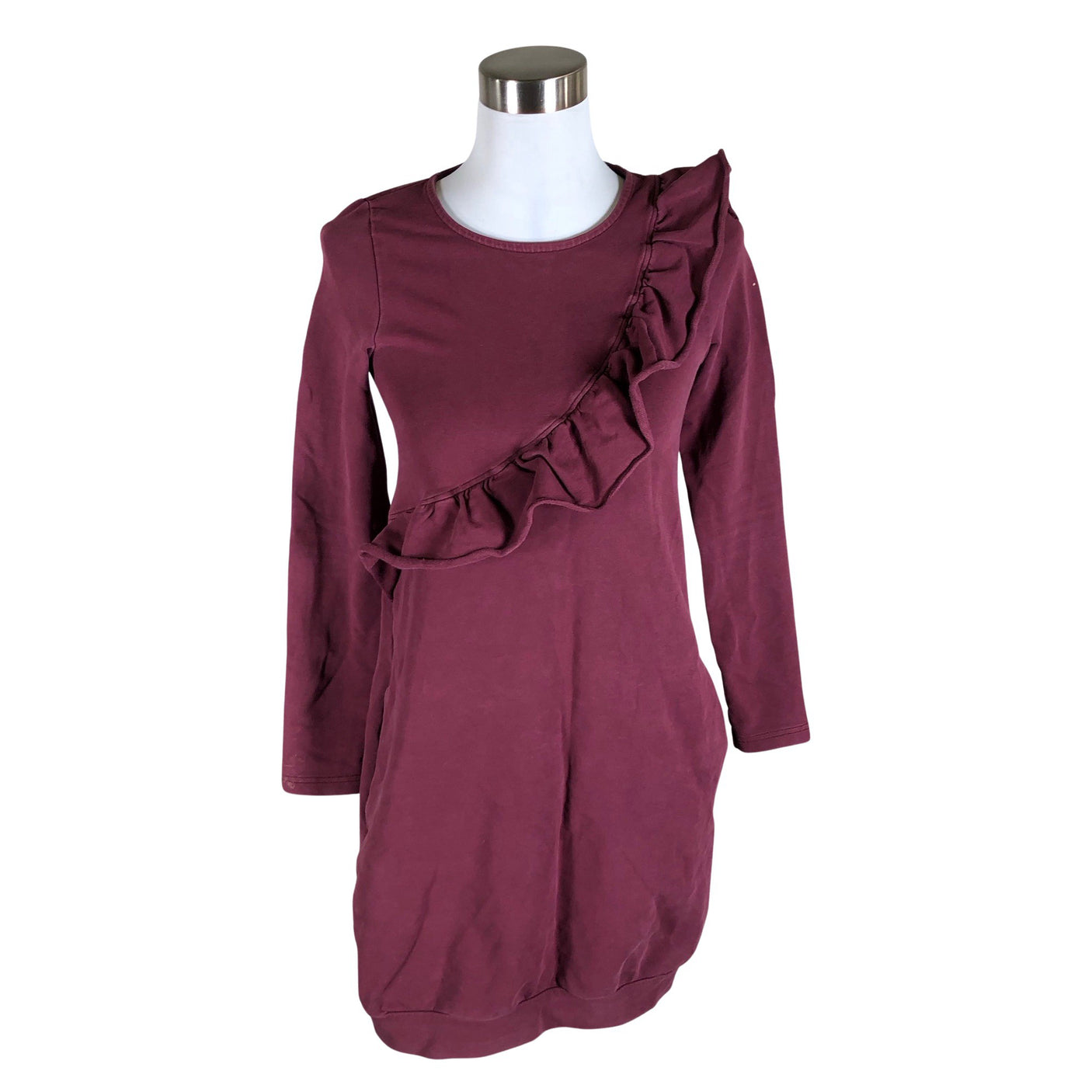 Unisex NOSH - Dressikangast kleit, suurus 32 - Veinipunane (1)